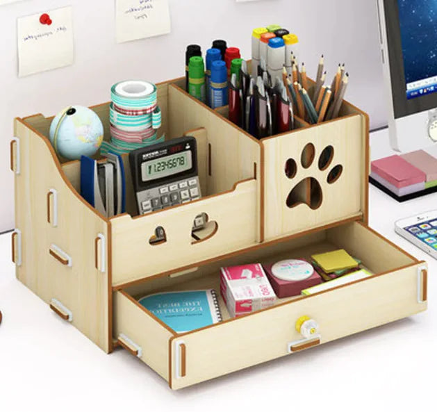 Wooden Desk Organizer