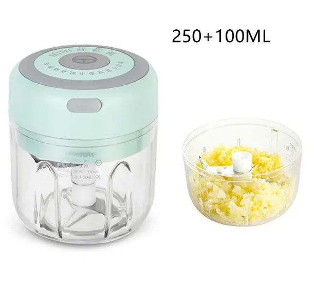 Mini Electric Garlic Chopper & Grinder