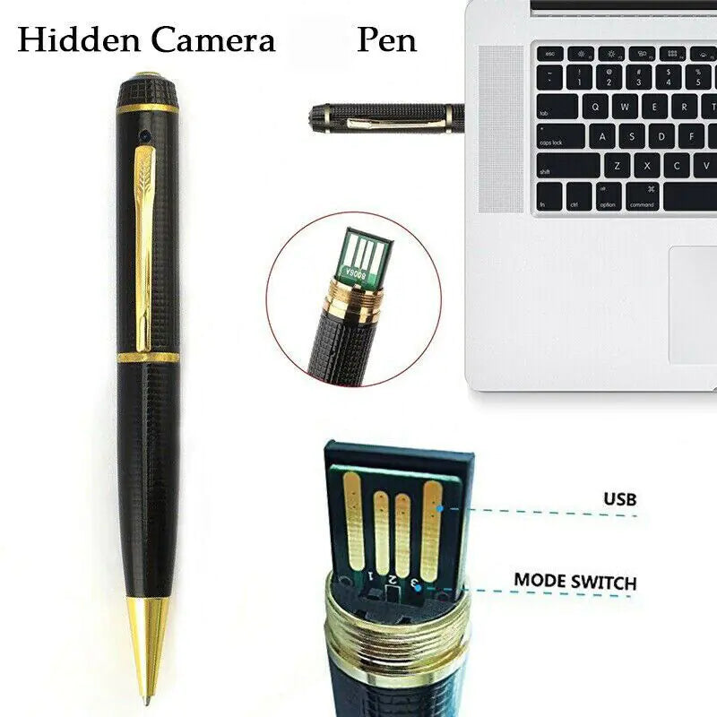 1080P HD Pocket Pen Camera Hidden Cam Mini Body Video Recorder DVR Security USB