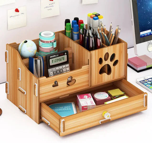 Wooden Desk Organizer