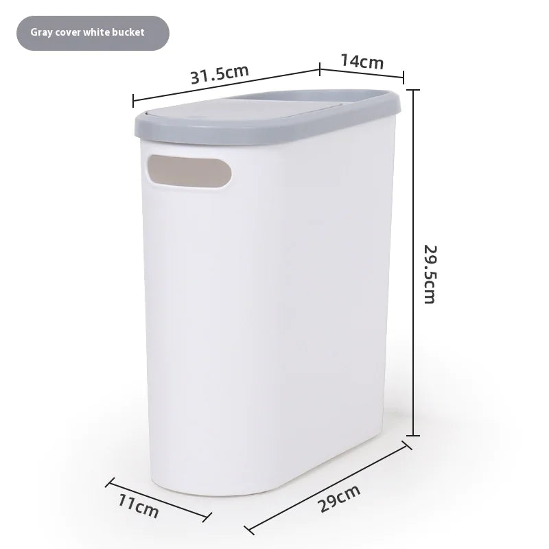 Press-Type Bounce Lid Trash Can